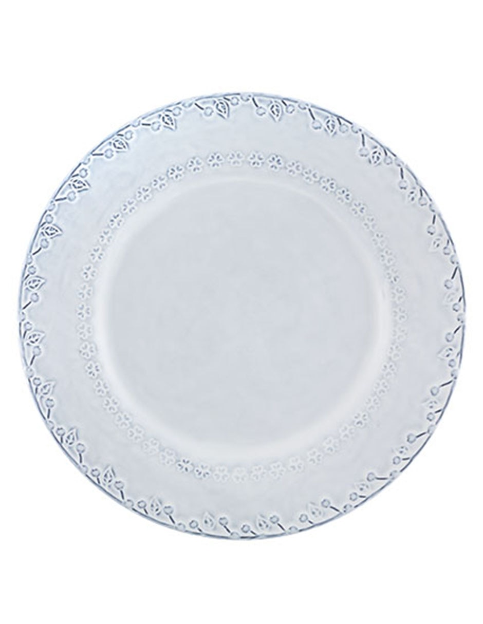 Plato trinche Flora de loza Plato trinche Flora de loza