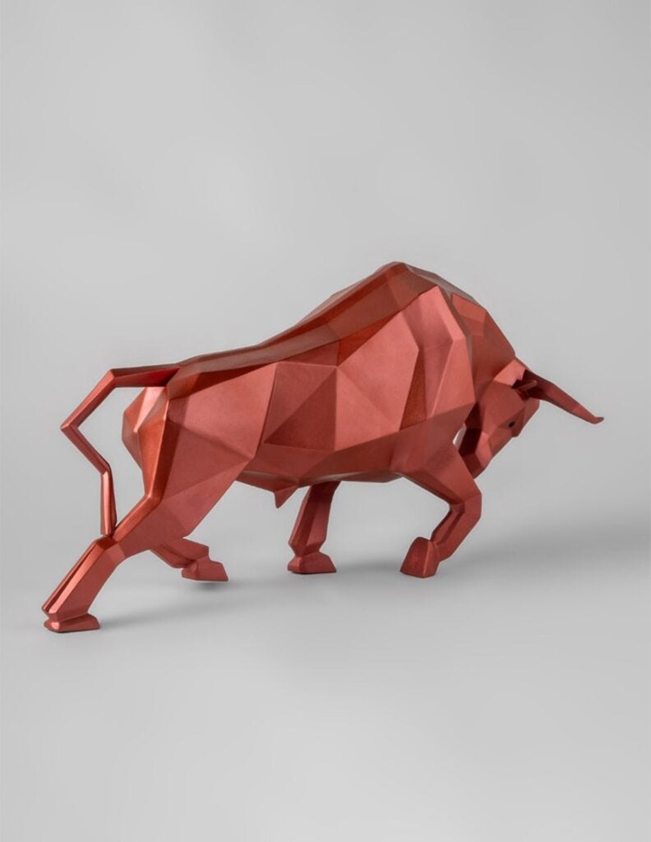 Escultura Lladró Bull de porcelana