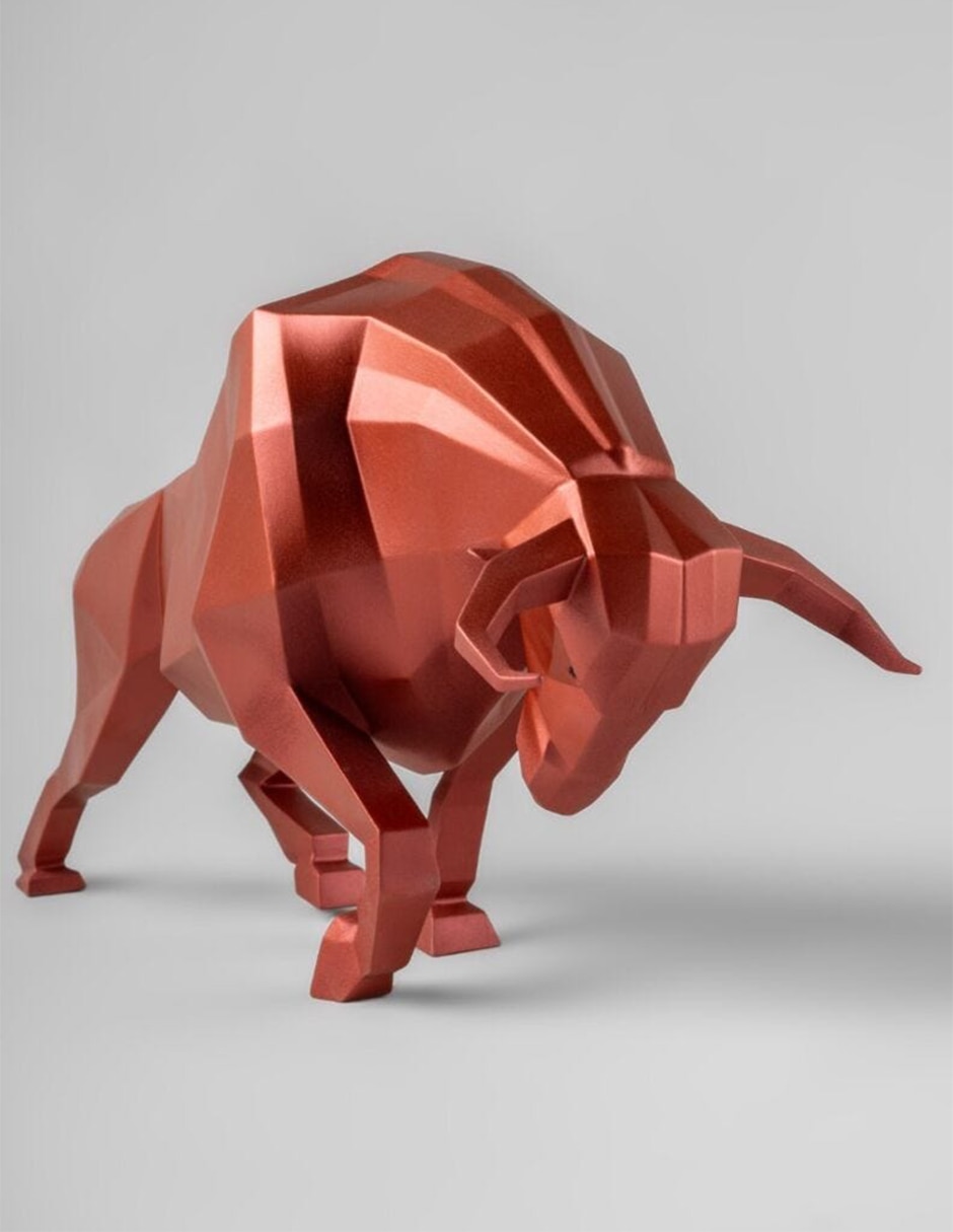 Escultura Lladró Bull de porcelana