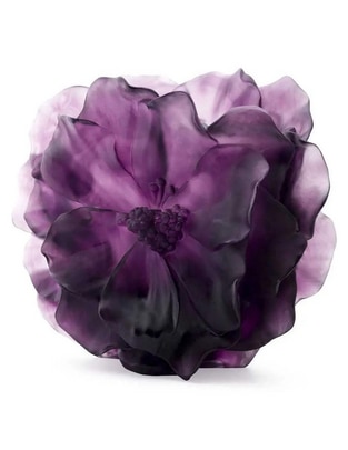 Florero Daum Camélia de cristal