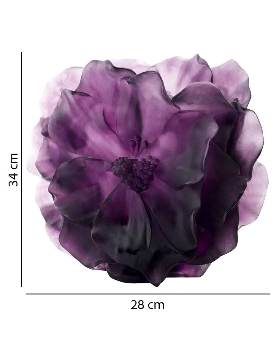 Florero Daum Camélia de cristal