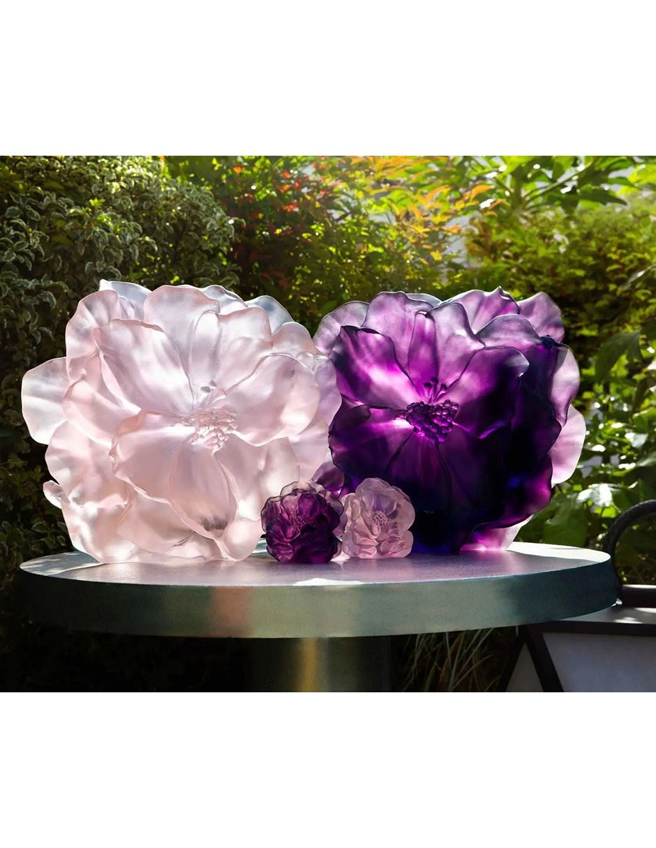 Florero Camélia de cristal
