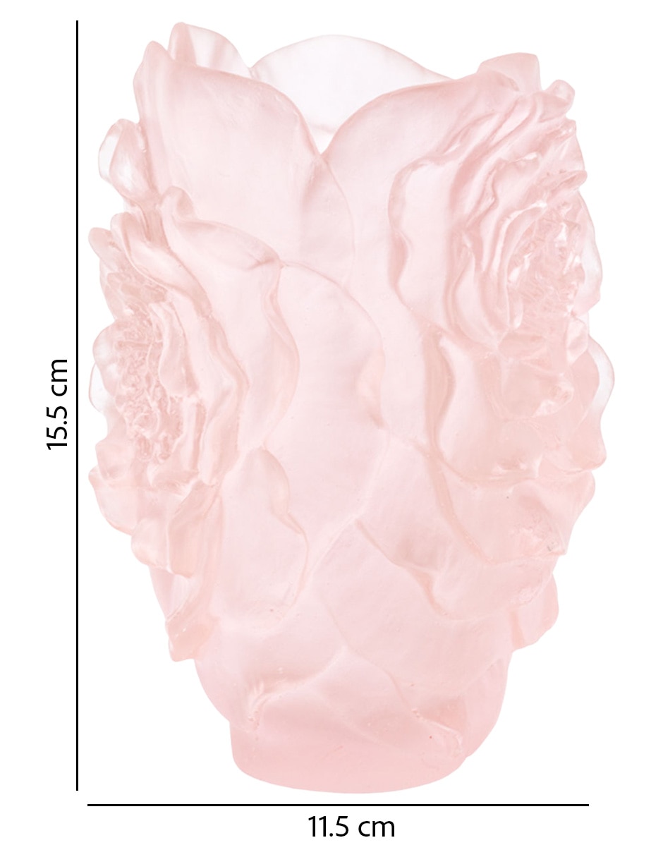 Florero Daum Camélia de cristal