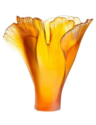 Florero Daum Ginko de cristal
