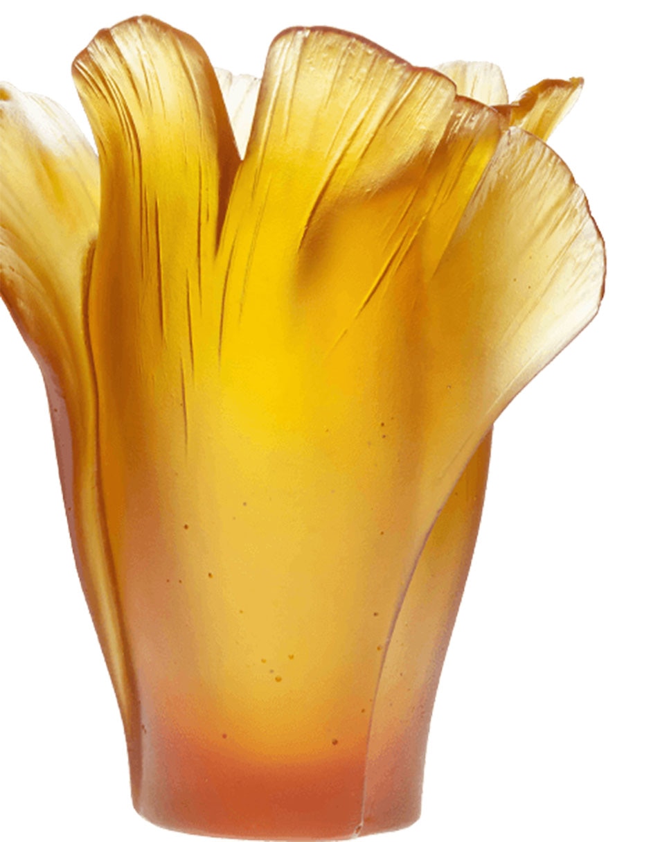 Florero Ginkgo de cristal Florero Ginkgo de cristal