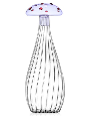 Botella de agua Alice Mushroom de vidrio unisex 1