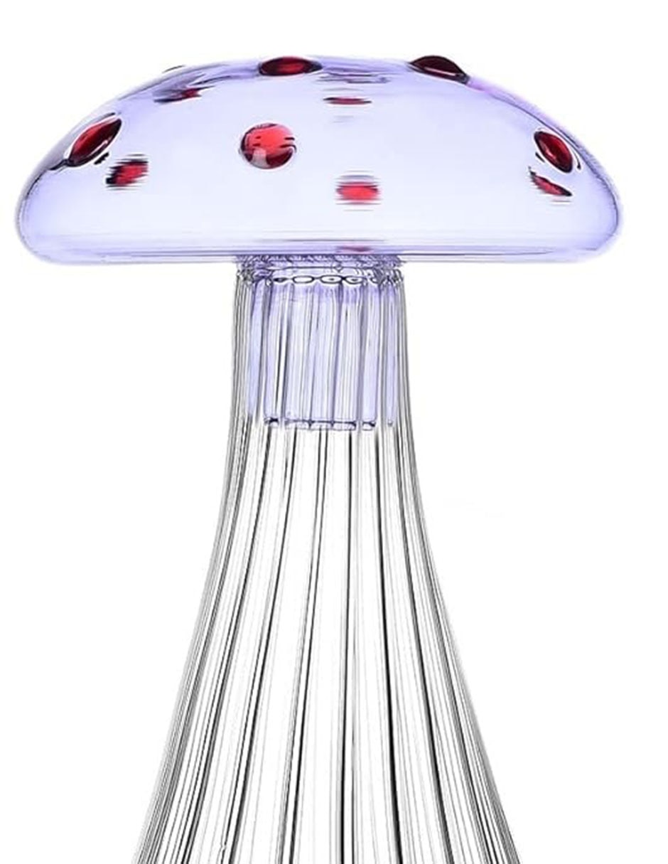 Botella de agua Alice Mushroom de vidrio unisex