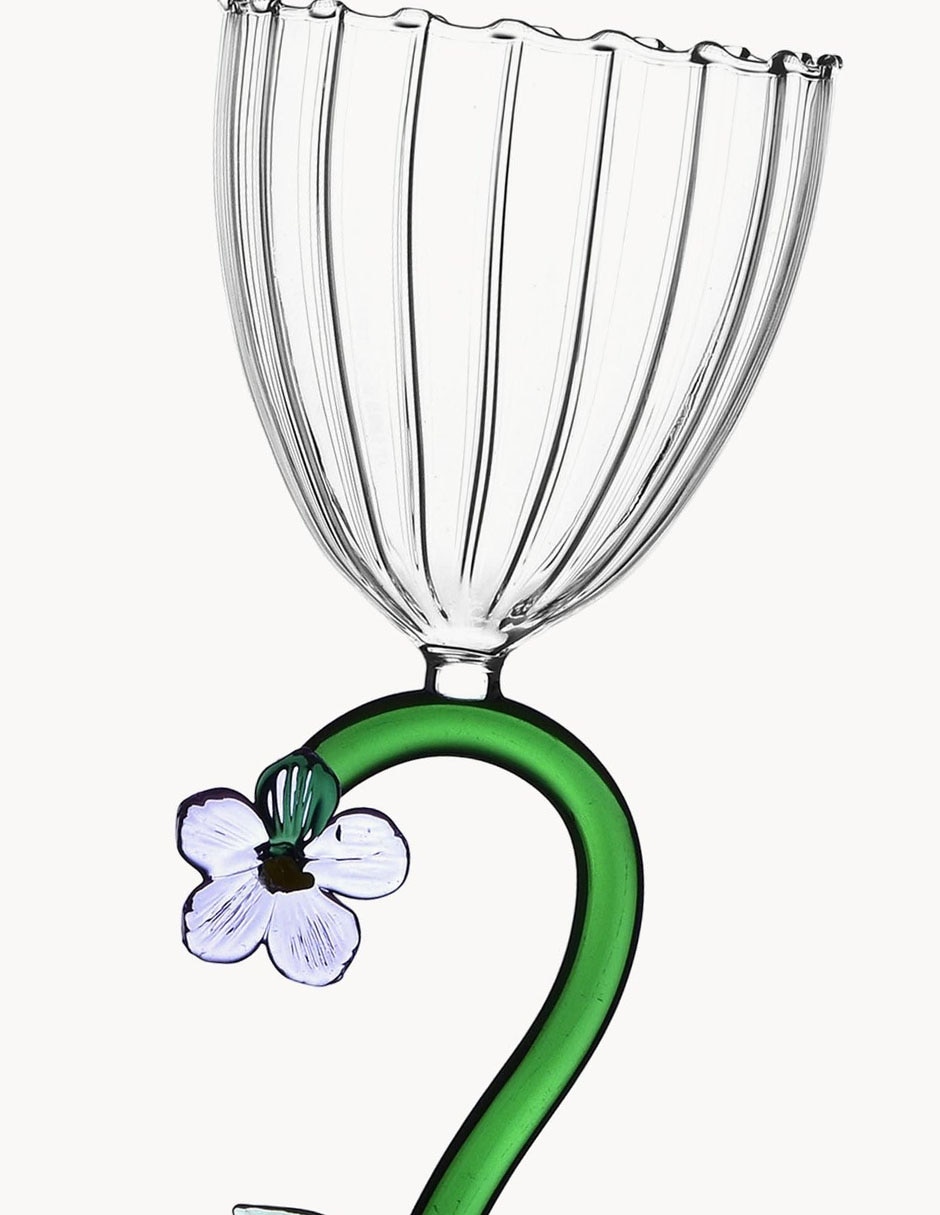 Copa para vino Botánica de cristal