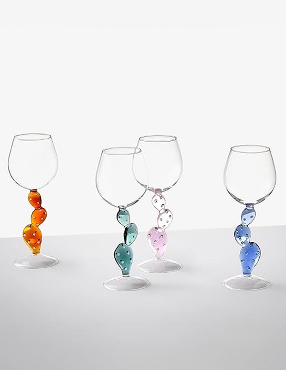 Copa para vino Desert Plants de cristal