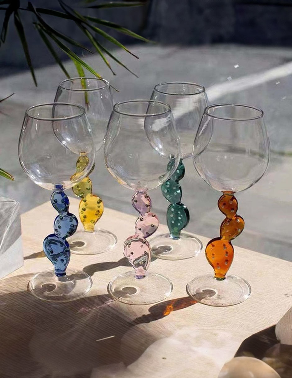 Copa para vino Desert Plants de cristal