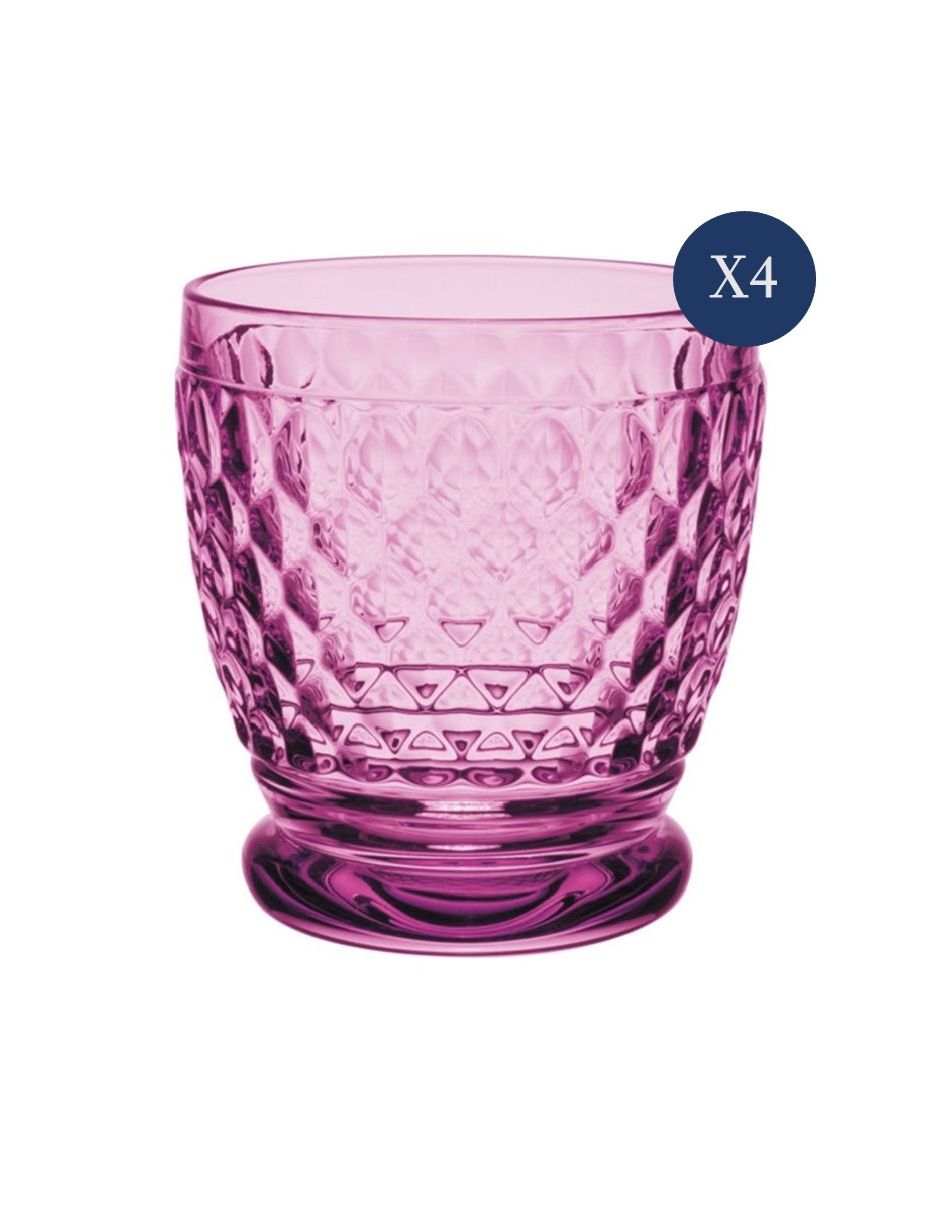 Set vasos och Boston de cristal con 4 piezas 3