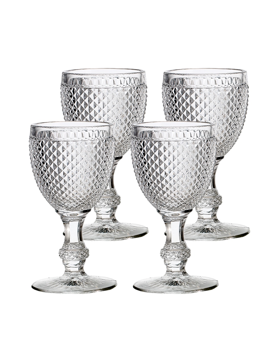 Set de copas para vino blanco Bicos de vidrio Set de copas para vino blanco Bicos de vidrio