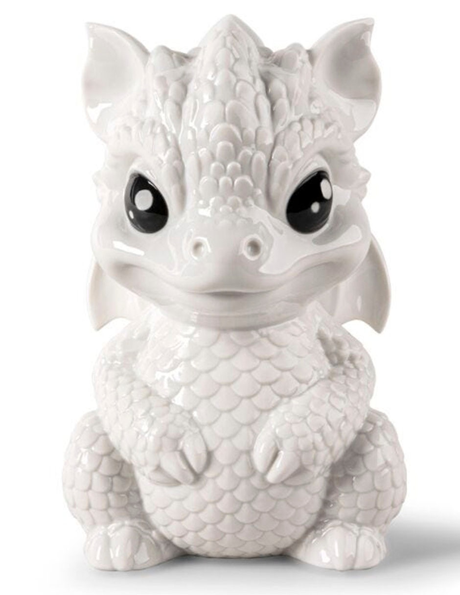 Escultura baby dragon de porcelana