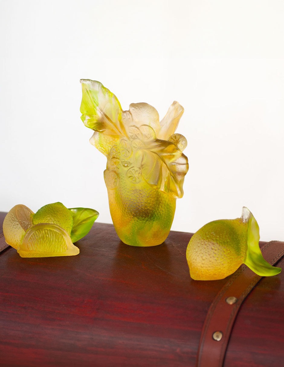 Figura decorativa de irregular Citrus de cristal