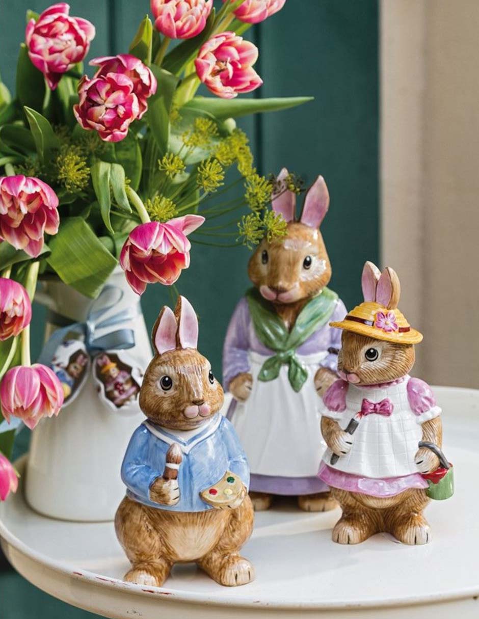 Figura decorativa de conejo Conejo och Bunny Tales de porcelana Figura decorativa de conejo Conejo och Bunny Tales de porcelana