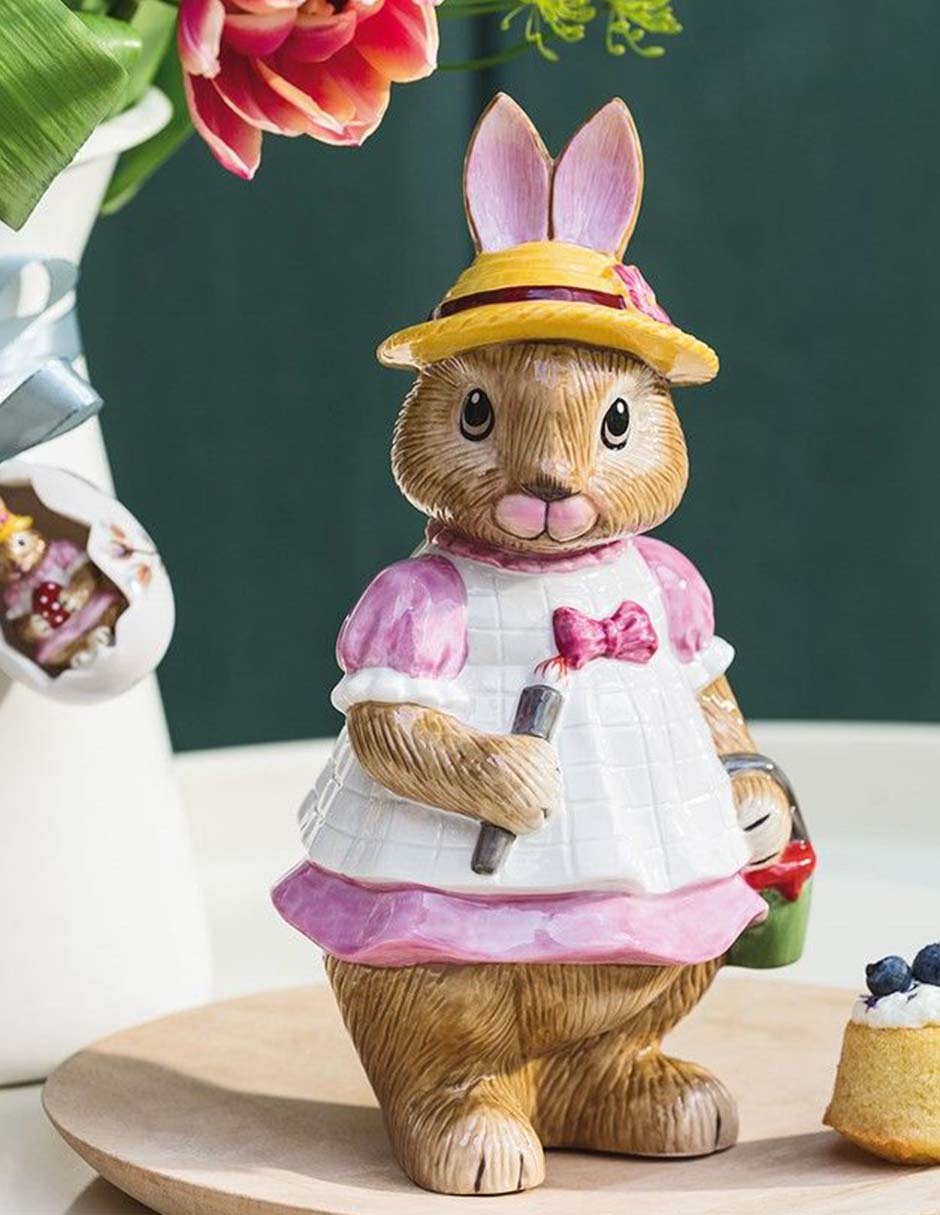Figura decorativa de conejo Conejo och Bunny Tales de porcelana 2