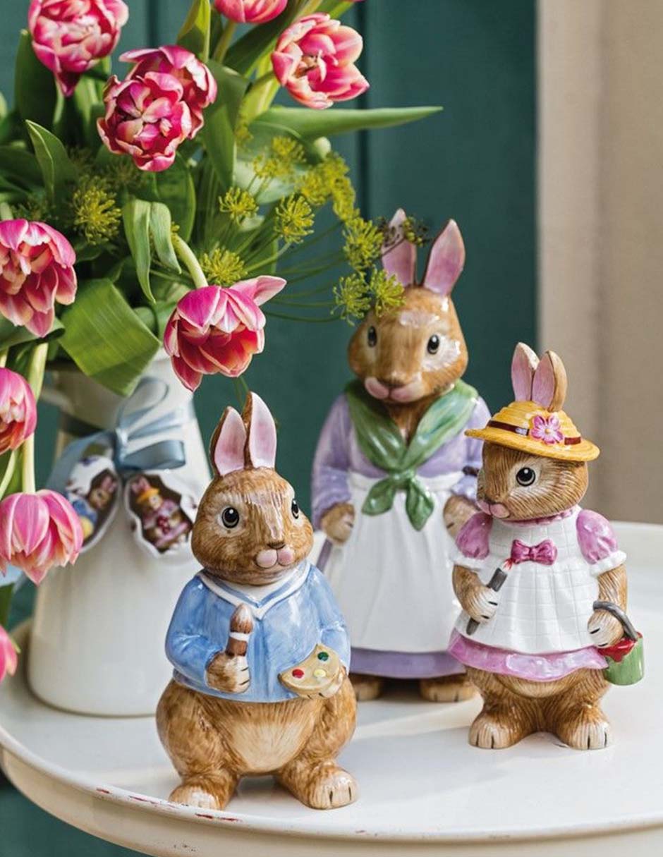 Figura decorativa de conejo Conejo och Bunny Tales de porcelana Figura decorativa de conejo Conejo och Bunny Tales de porcelana