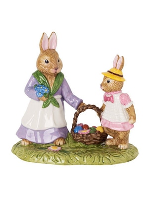 Figura decorativa de conejo Conejo och Bunny Tales de porcelana 1