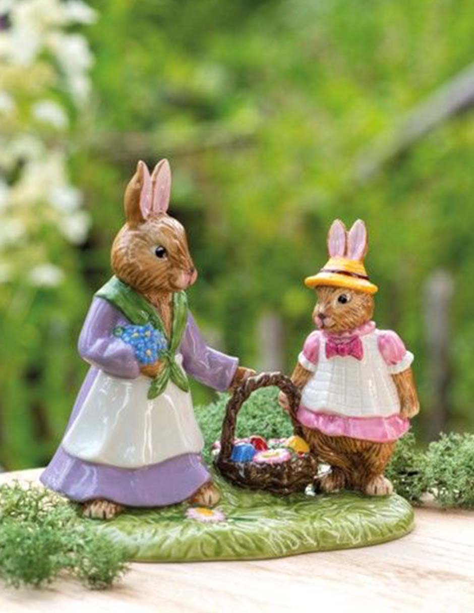 Figura decorativa de conejo Conejo och Bunny Tales de porcelana Figura decorativa de conejo Conejo och Bunny Tales de porcelana