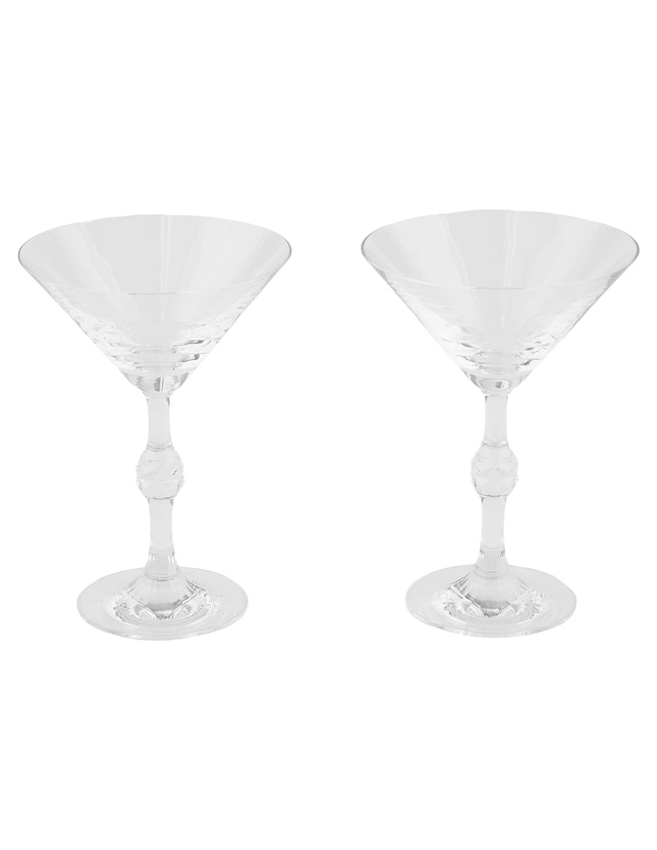 Set de copas para martini Passion de cristal 2 piezas 6