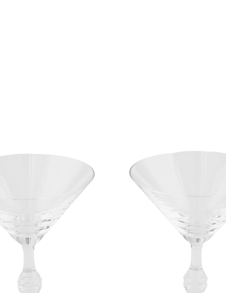Set de copas para martini Passion de cristal 2 piezas 5