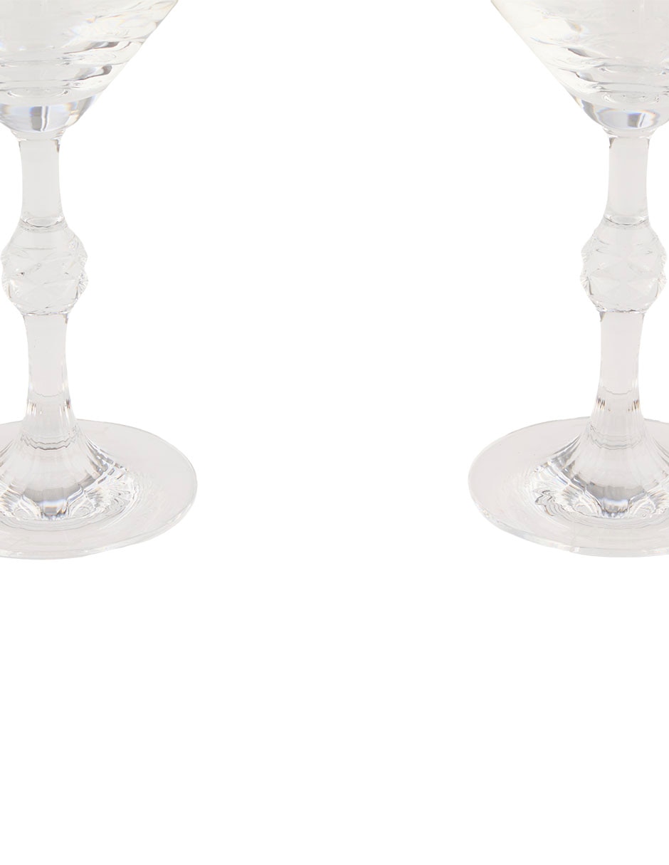 Set de copas para martini Passion de cristal 2 piezas
