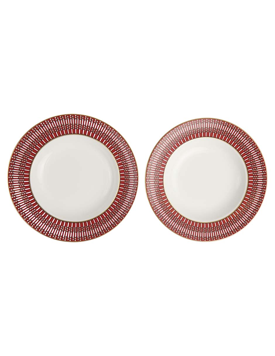 Plato sopa Baccarat Arcadia de porcelana 2 piezas