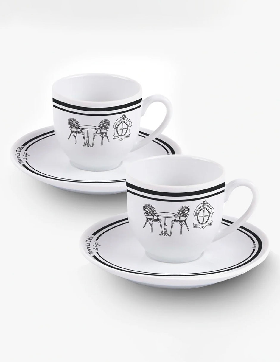 Set de tazas terno Paris Paris 4 piezas