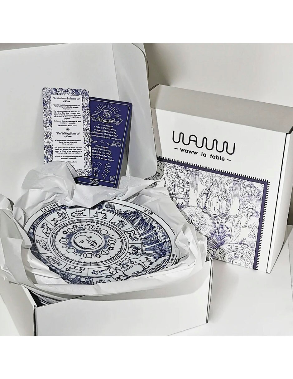 Set platos trinche Tarot de porcelana 4 piezas 2