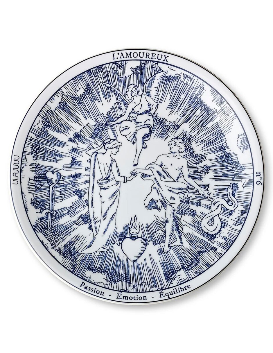 Set platos trinche Tarot de porcelana 4 piezas 3
