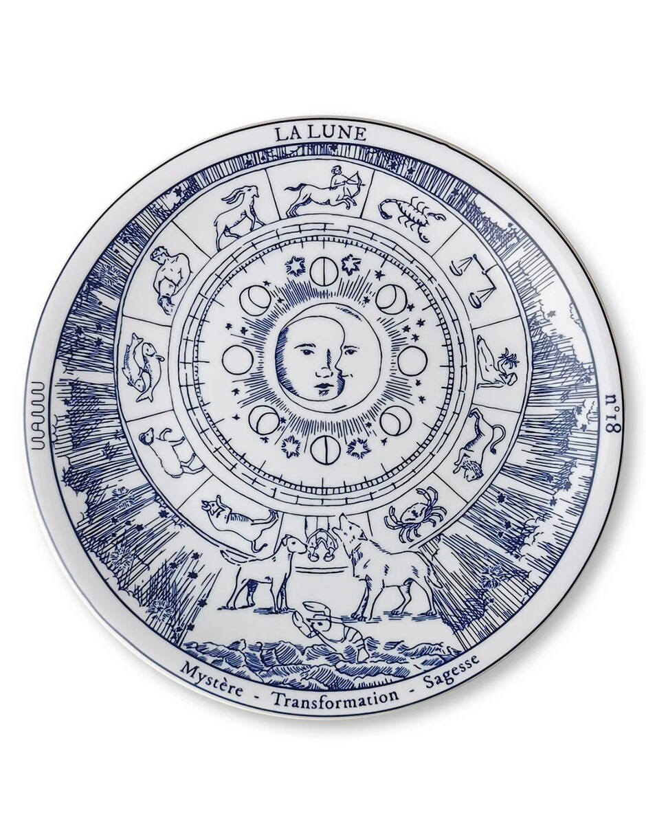 Set platos trinche Tarot de porcelana 4 piezas 4