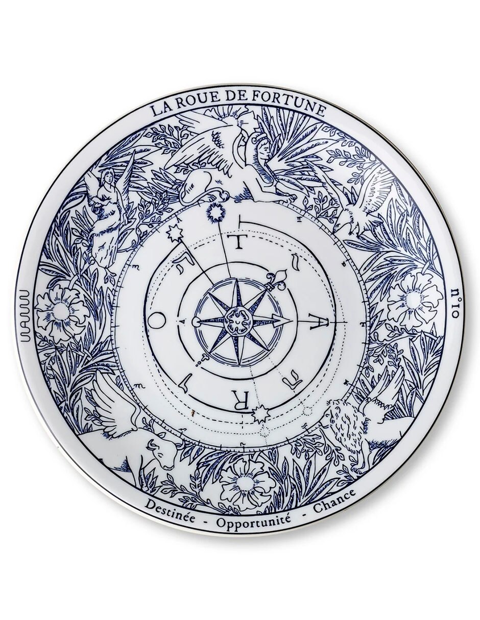 Set platos trinche Tarot de porcelana 4 piezas 5