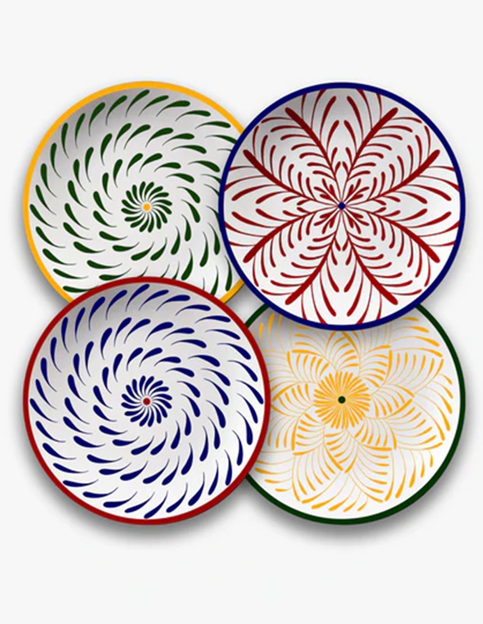 Set platos Bazaar de cerámica 4 piezas