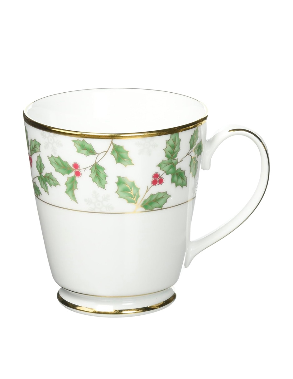 Taza navideña clásica Navidad Holly And Berry Taza navideña clásica Navidad Holly And Berry