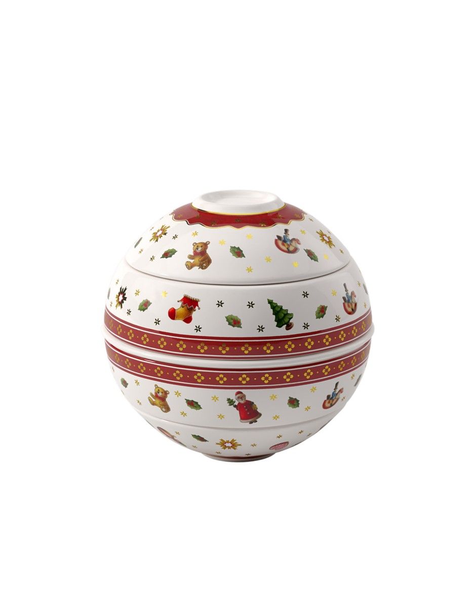 Set platos navideños och Toy's Delight de porcelana 5 piezas 1
