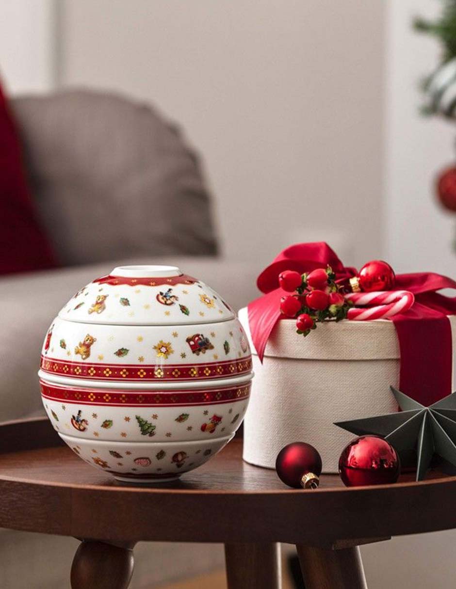 Set platos navideños och Toy's Delight de porcelana 5 piezas 3