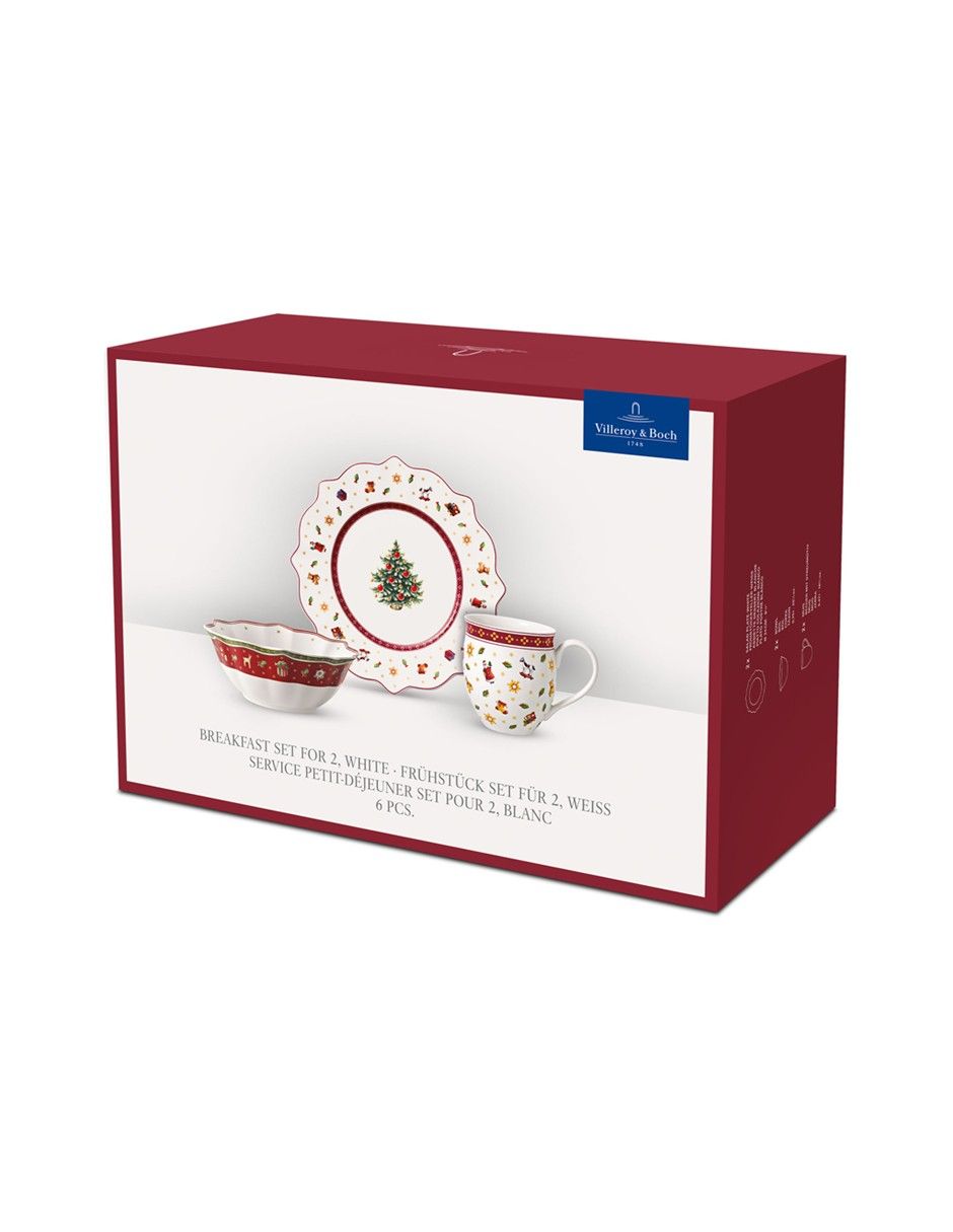 Vajilla cerrada toy's delight navidad de porcelana para 2 personas 2