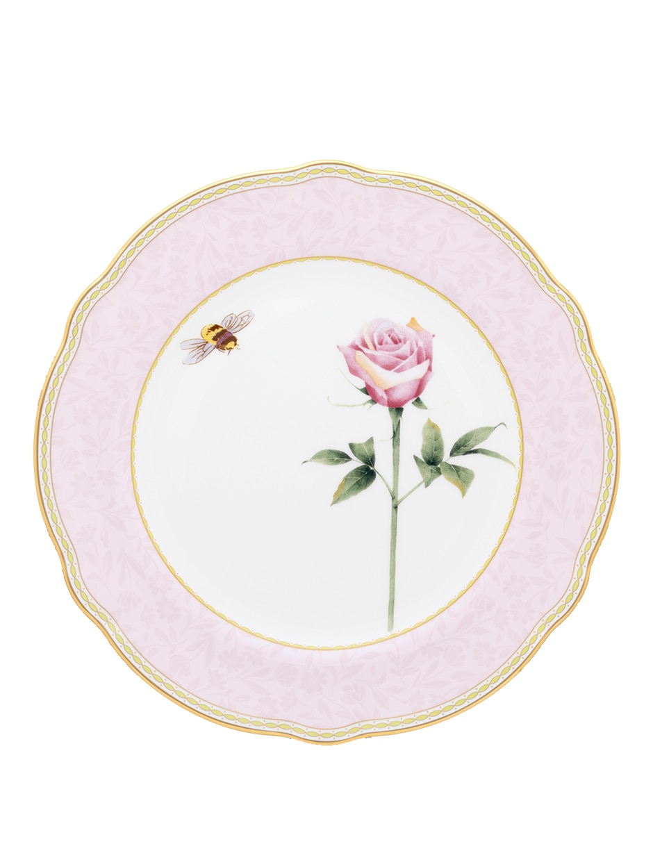 Plato ensalada Harvest Dream Rosa de porcelana