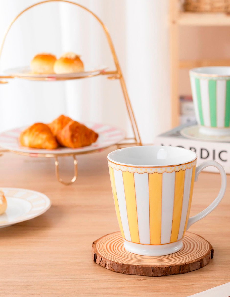 Taza redonda Carnivale Yellow 4