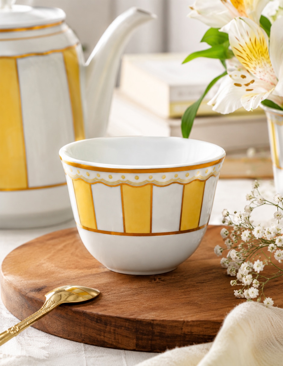 Taza redonda Carnivale Yellow 3