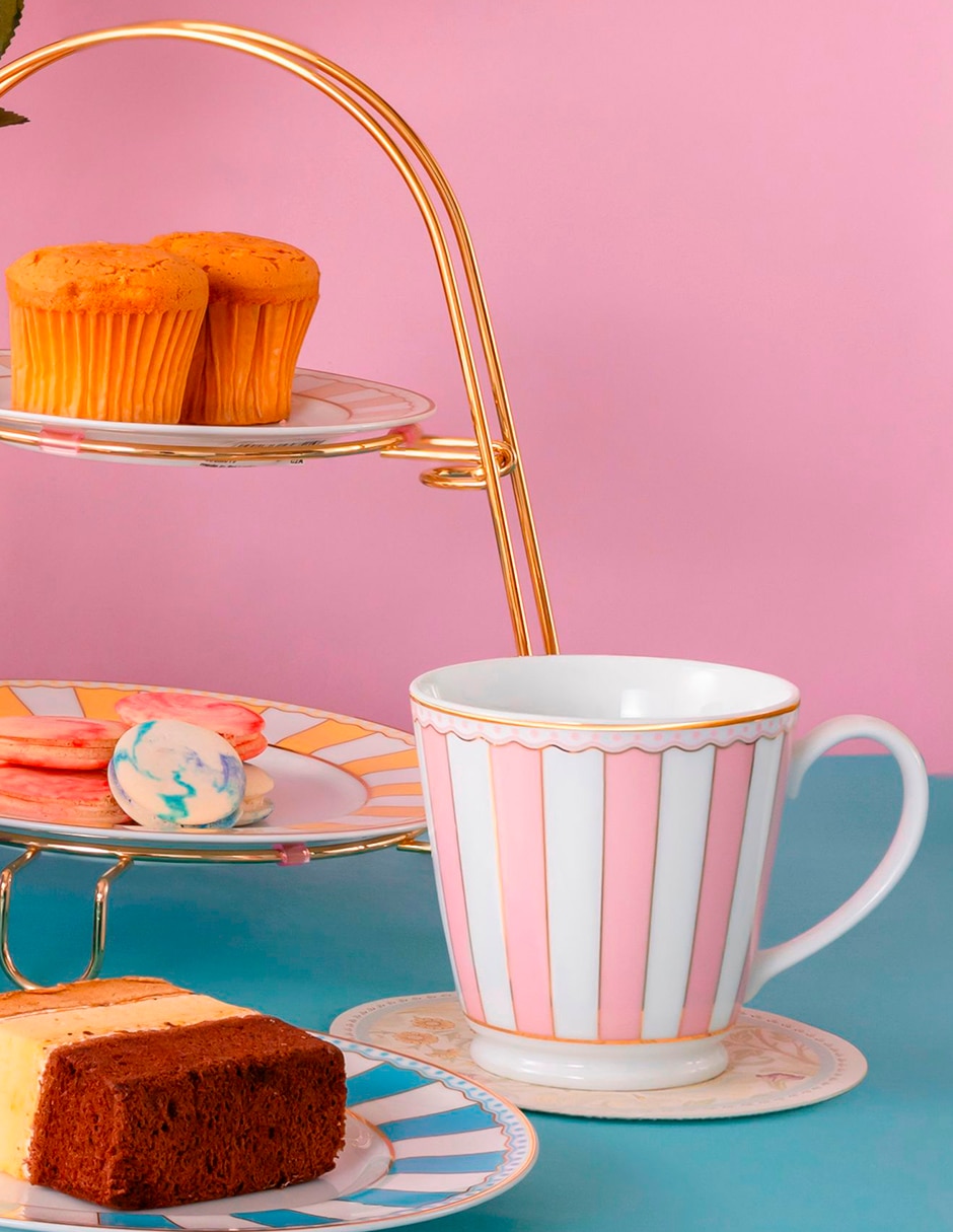 Taza redonda Carnivale Pink 4