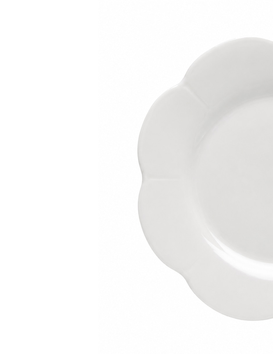 Plato pan Royal Limoges Nymphea de porcelana