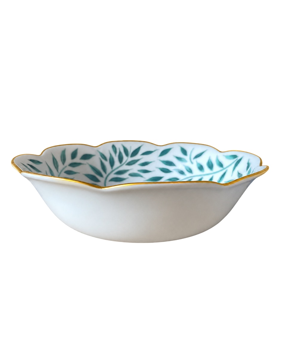 Plato sopa Royal Limoges Olivier Green de porcelana