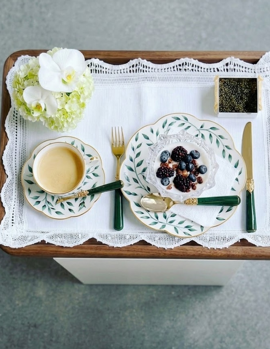 Set taza terno Olivier Green 2 piezas