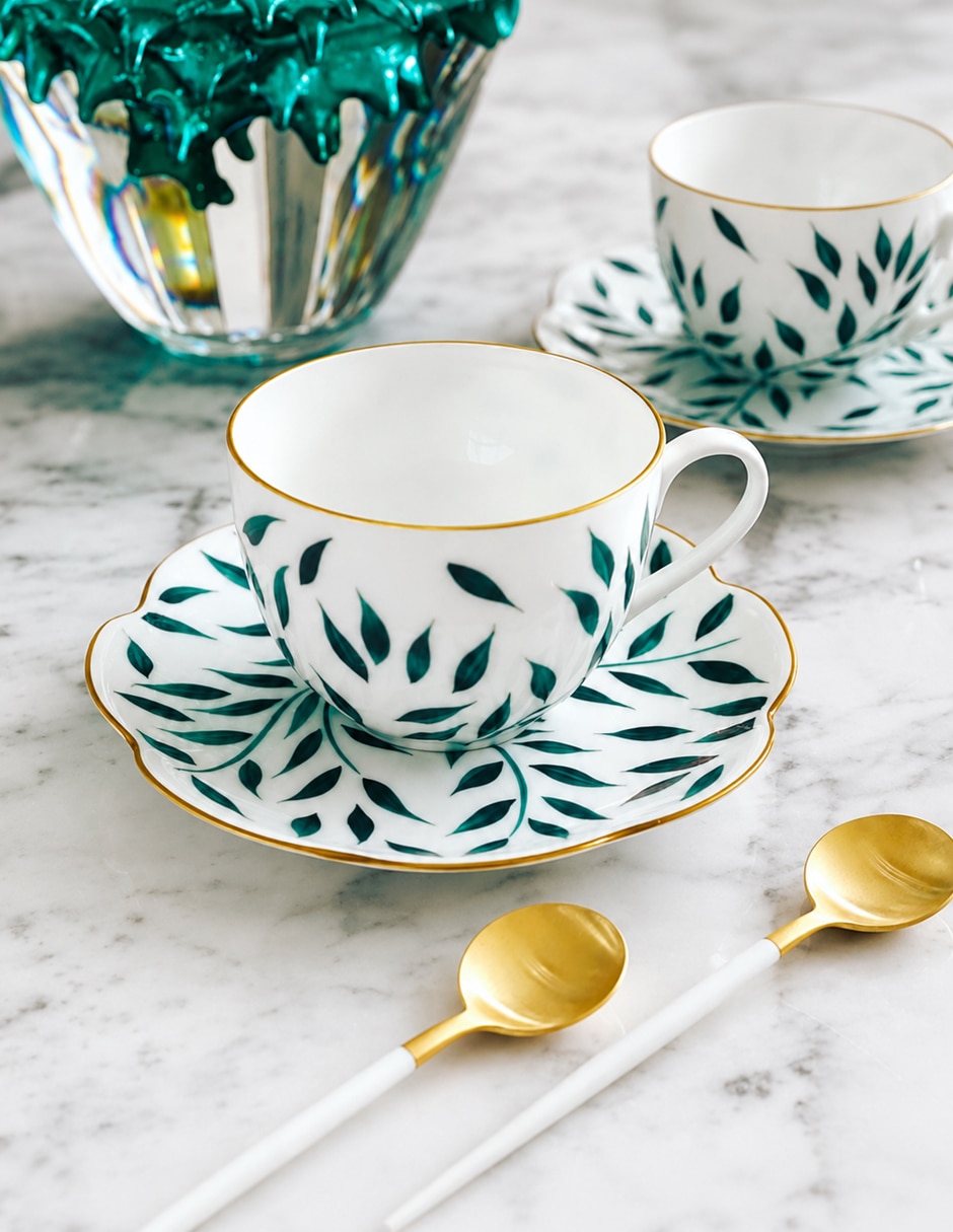Set taza terno Olivier Green 2 piezas