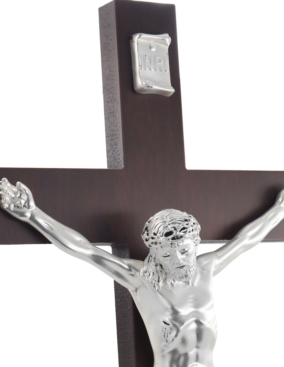Figura decorativa de cruz iconos de madera