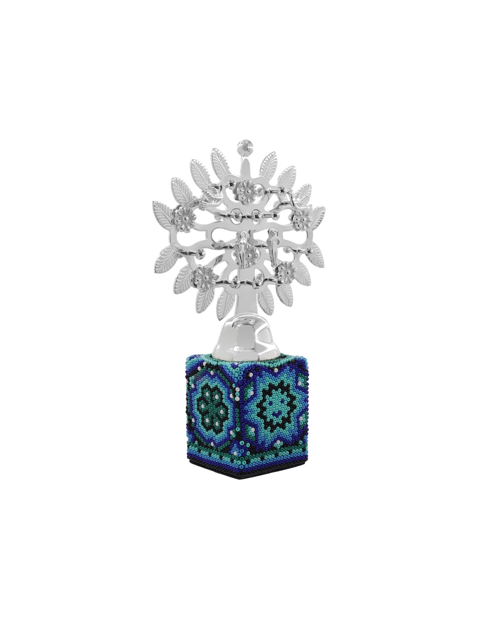 Figura decorativa de árbol Árbol de la vida de baño plata