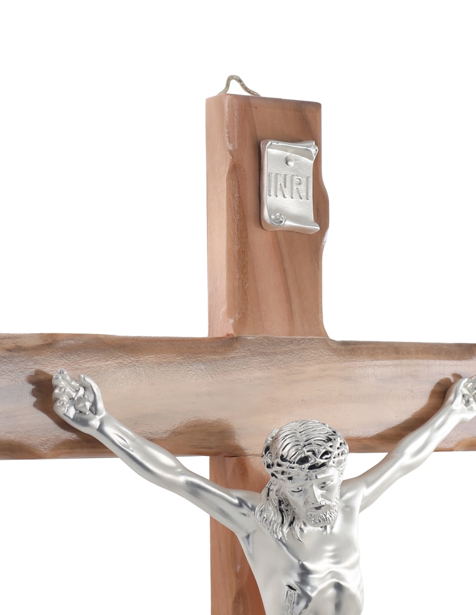 Figura decorativa de cruz iconos de madera