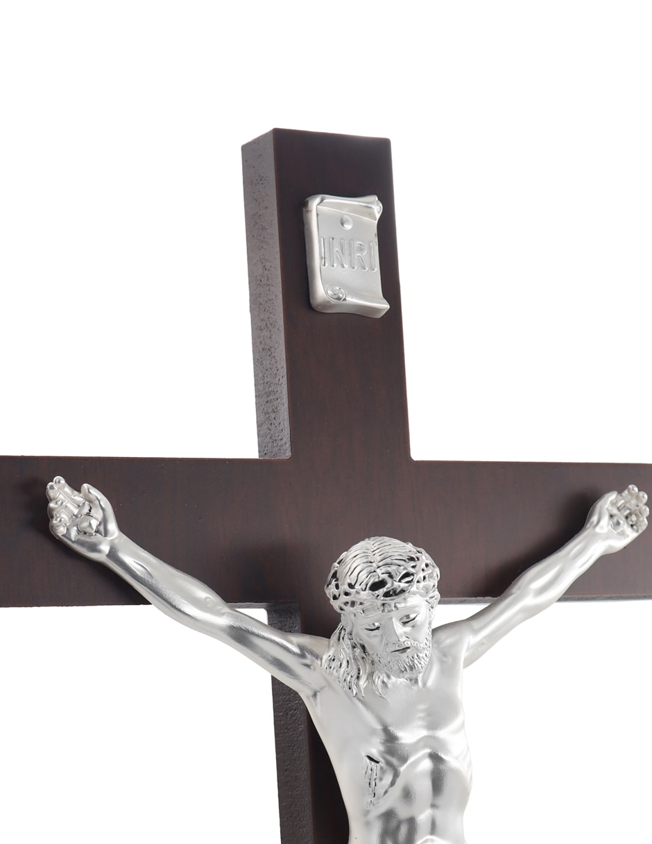 Figura decorativa de cruz iconos de madera