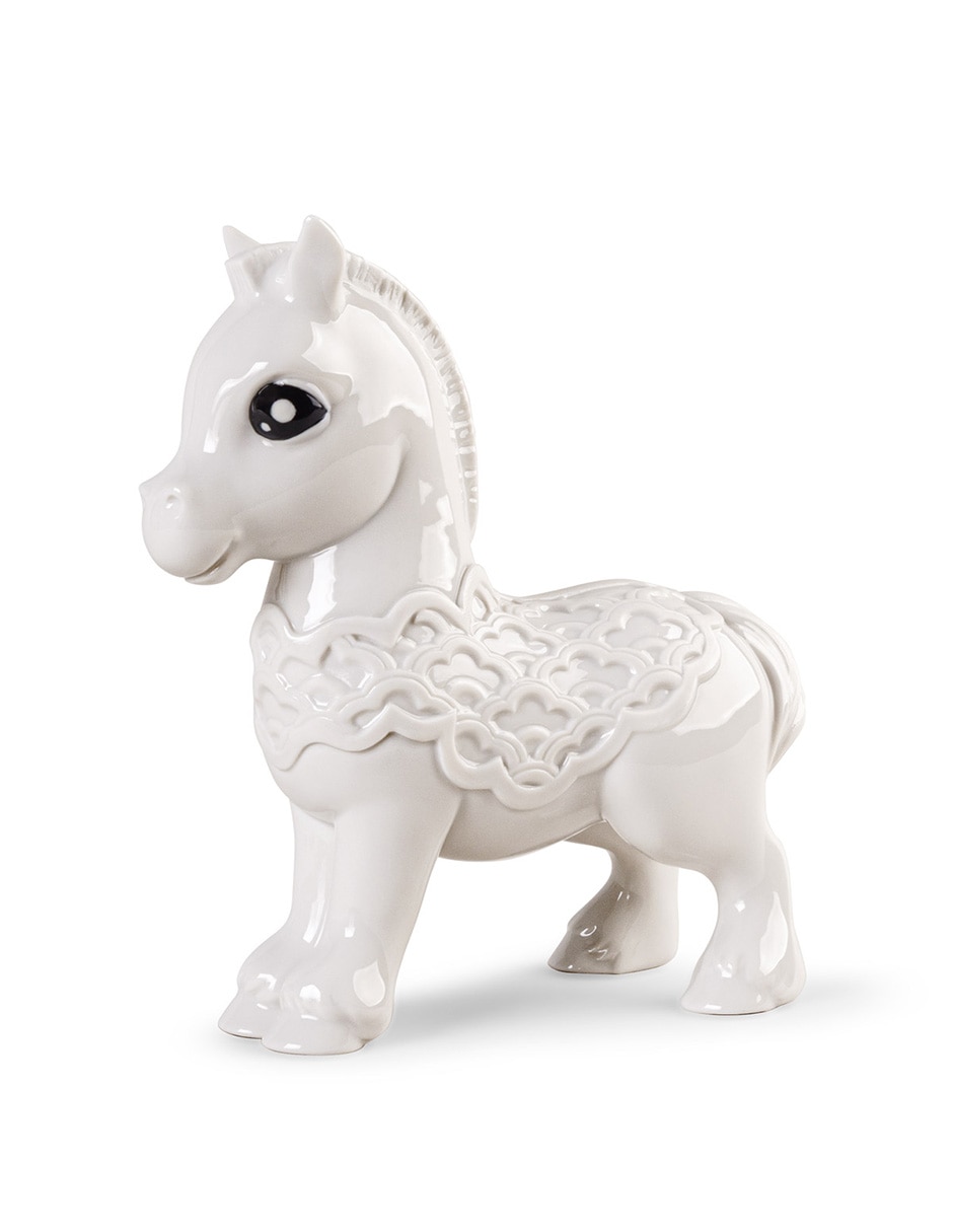 Escultura Caballo Negro de porcelana Escultura Caballo Negro de porcelana